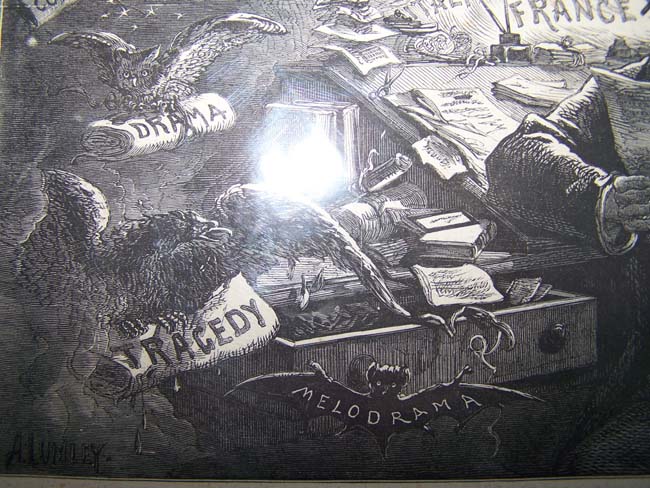 A Fascinating engraving from Harper's Weekly Magazine July 15, 1871 entitled 'The Night Editor' — image 2